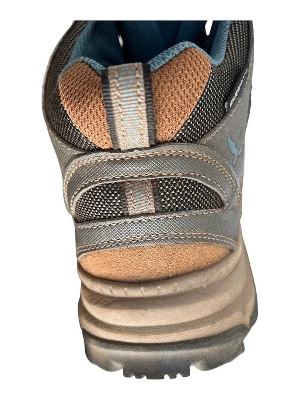 Eddie Bauer Women's Tan and Gray Waterproof Hiking Boots 9.5m